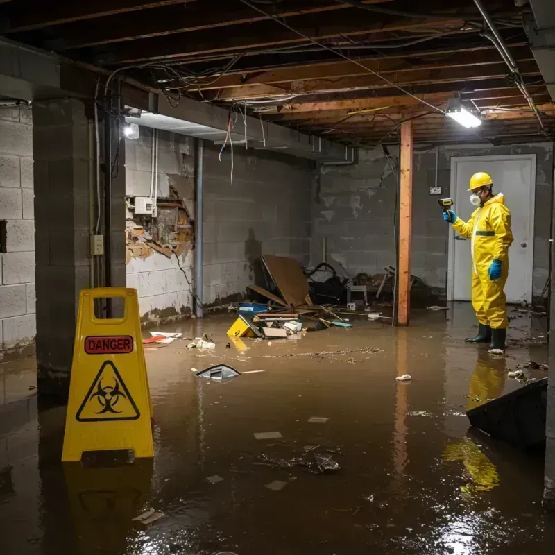 Flooded Basement Electrical Hazard in Ladonia, AL Property