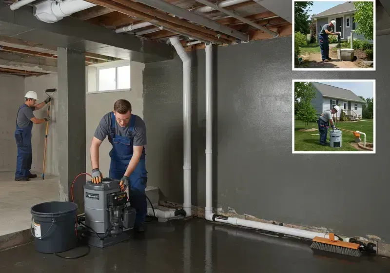 Basement Waterproofing and Flood Prevention process in Ladonia, AL